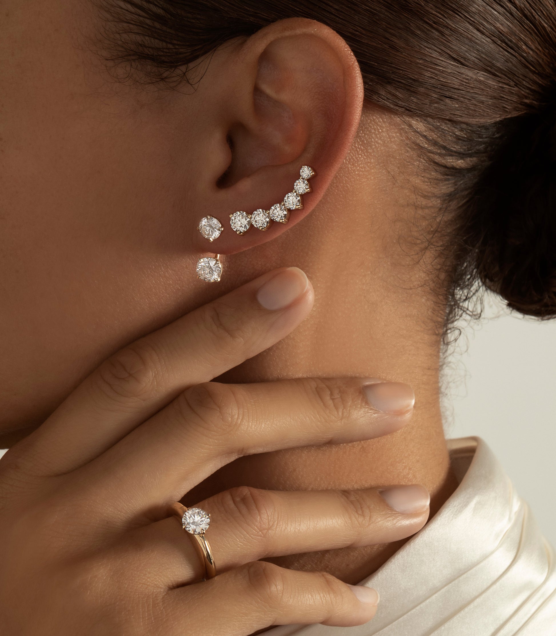 Unii Jewels Solitaire Drop Ear Jacket