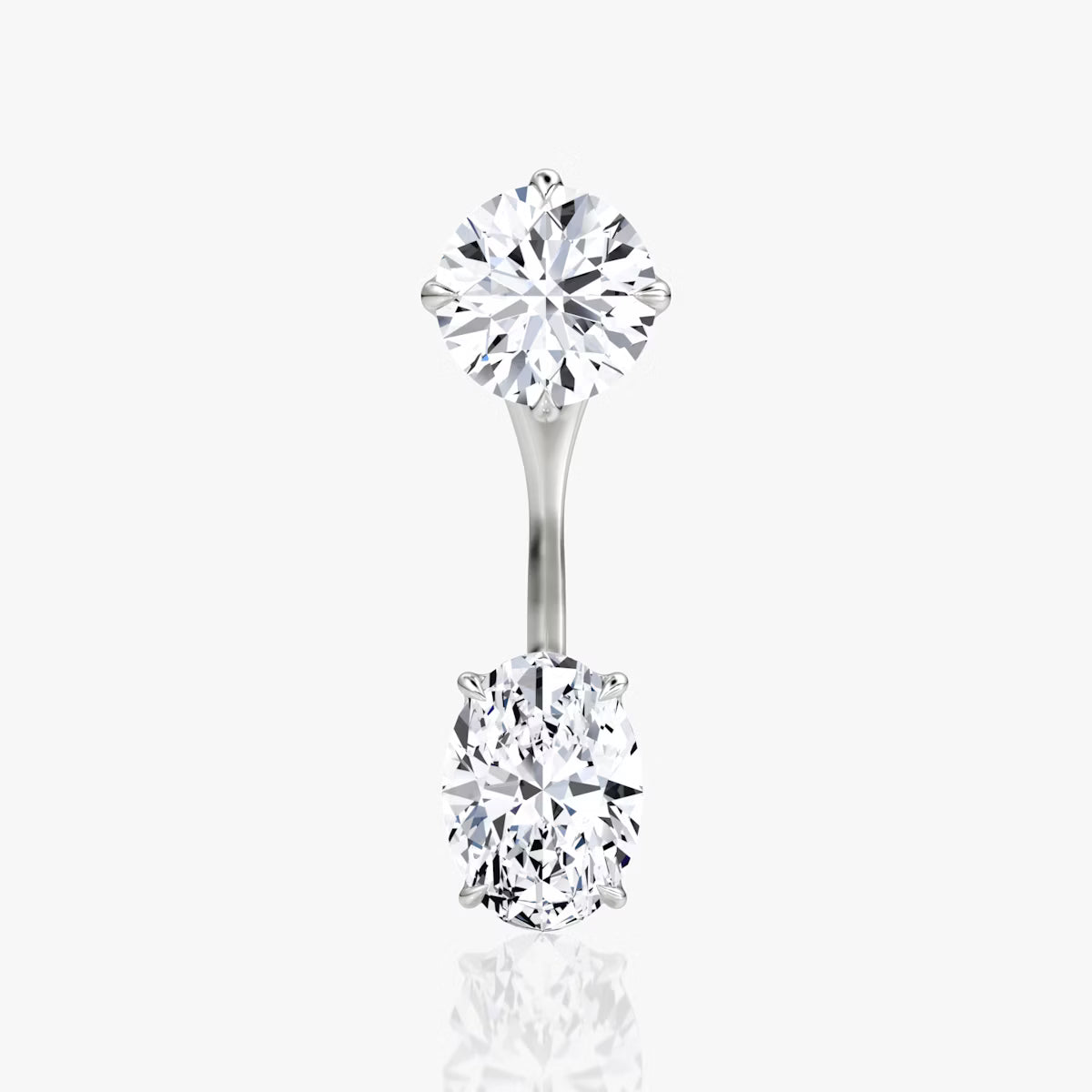 2.00ct Lab Grown Diamond Solitaire Stud & Drop Ear Jacket |IGI Certified