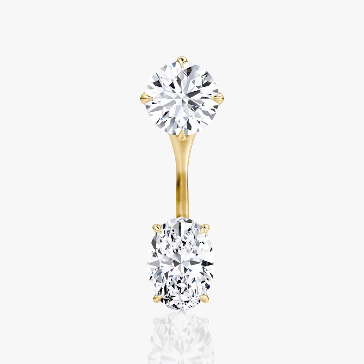2.00ct Lab Grown Diamond Solitaire Stud & Drop Ear Jacket |IGI Certified