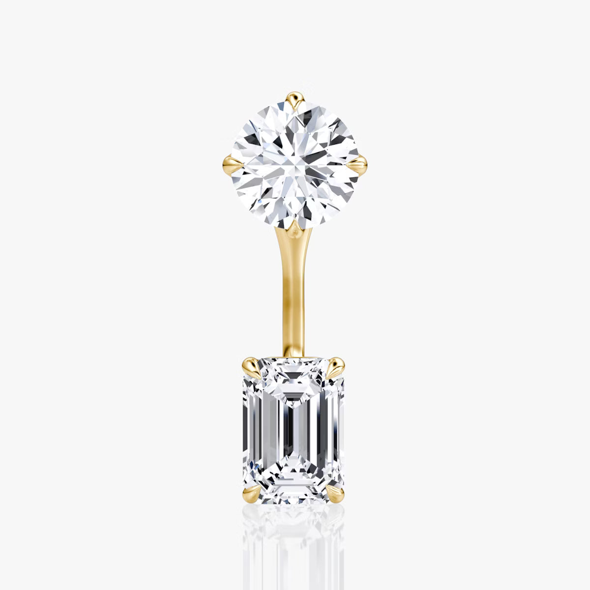 2.00ct Lab Grown Diamond Solitaire Stud & Drop Ear Jacket |IGI Certified