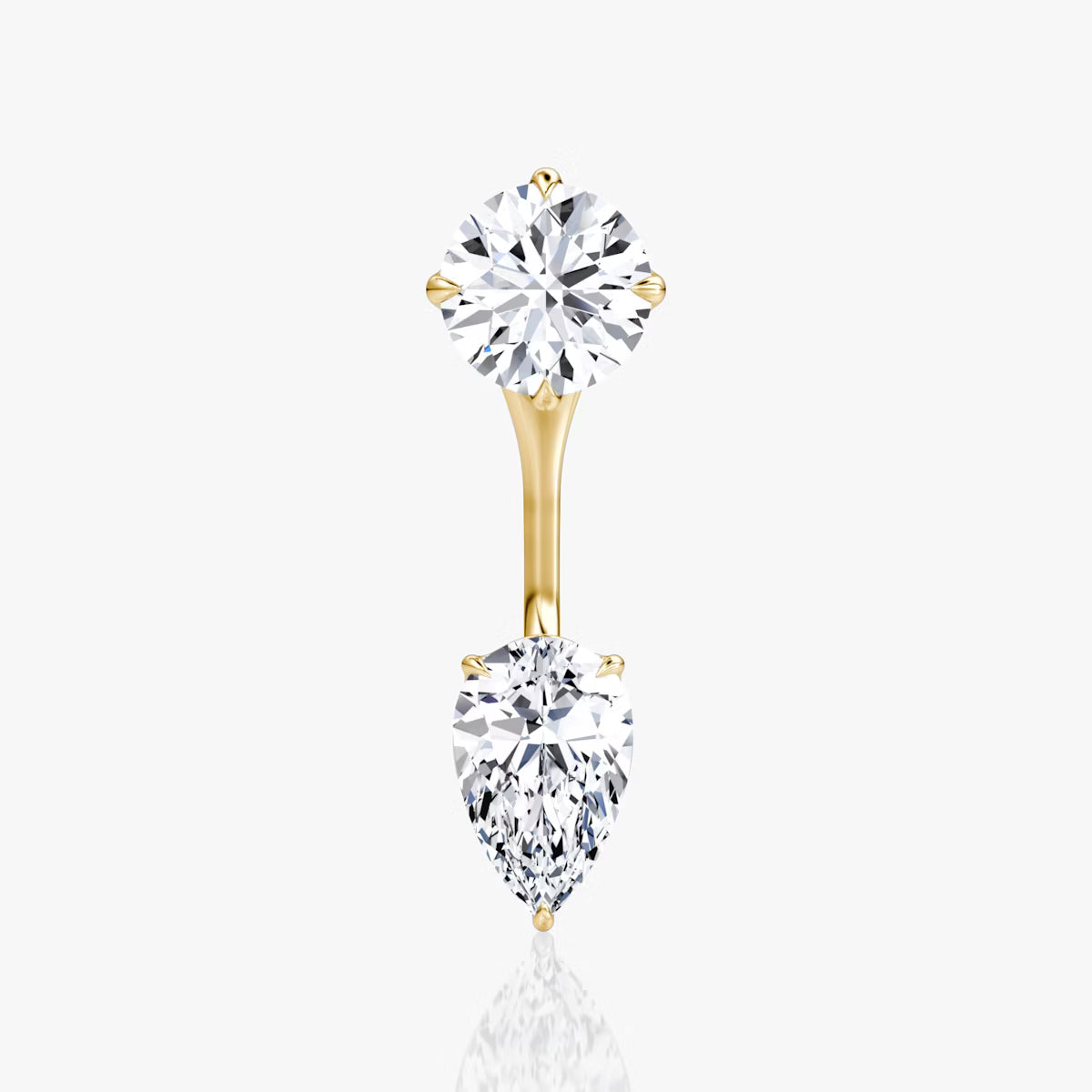 2.00ct Lab Grown Diamond Solitaire Stud & Drop Ear Jacket |IGI Certified