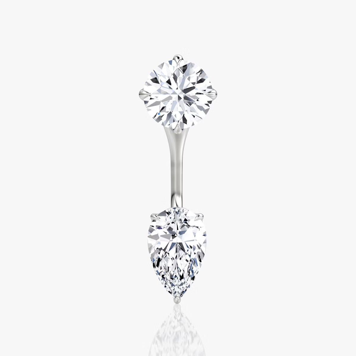 2.00ct Lab Grown Diamond Solitaire Stud & Drop Ear Jacket |IGI Certified