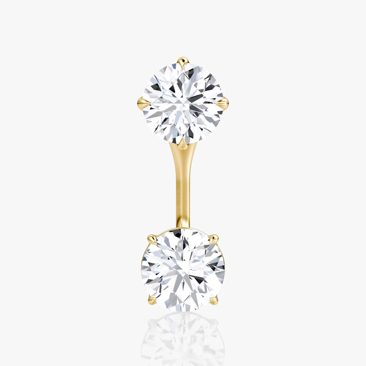 2.00ct Lab Grown Diamond Solitaire Stud & Drop Ear Jacket |IGI Certified