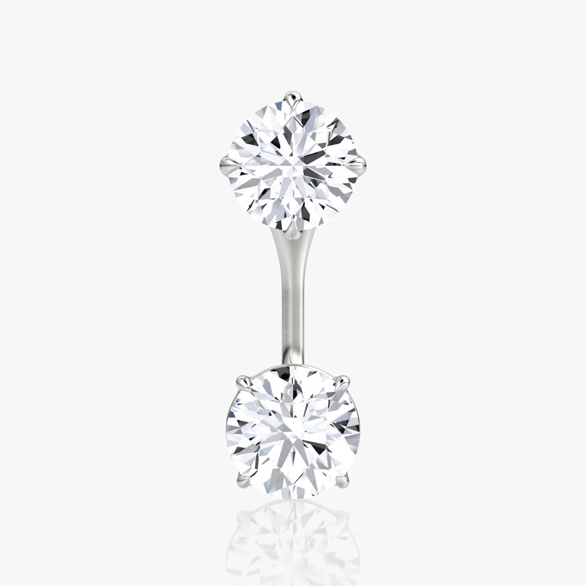 2.00ct Lab Grown Diamond Solitaire Stud & Drop Ear Jacket |IGI Certified