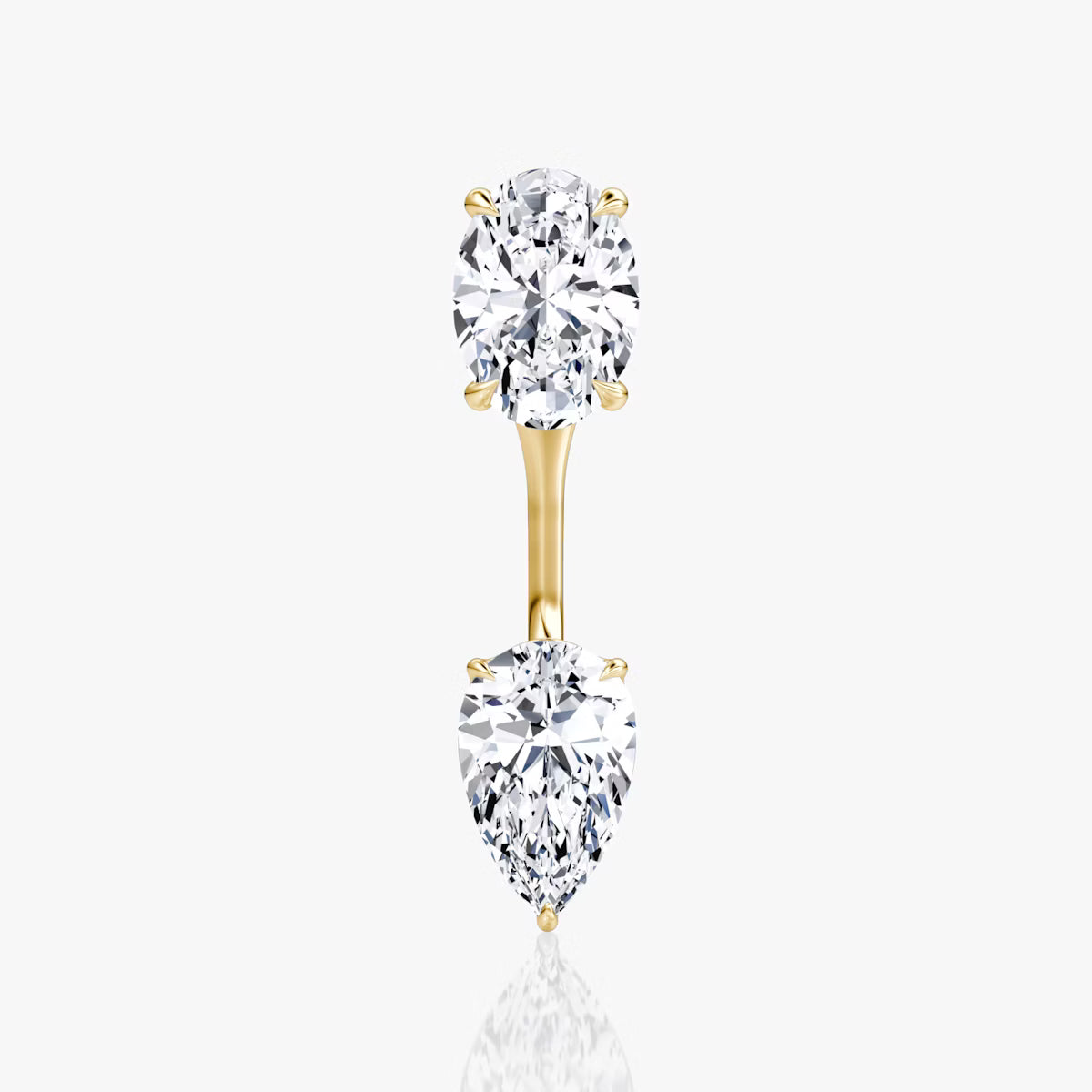 2.00ct Lab Grown Diamond Solitaire Stud & Drop Ear Jacket |IGI Certified