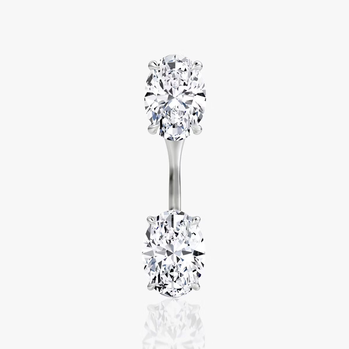 2.00ct Lab Grown Diamond Solitaire Stud & Drop Ear Jacket |IGI Certified