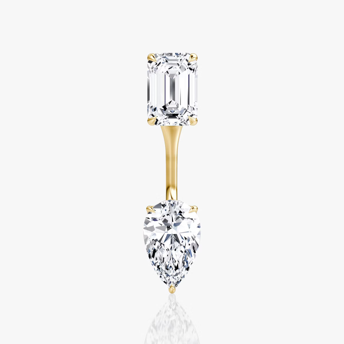 2.00ct Lab Grown Diamond Solitaire Stud & Drop Ear Jacket |IGI Certified
