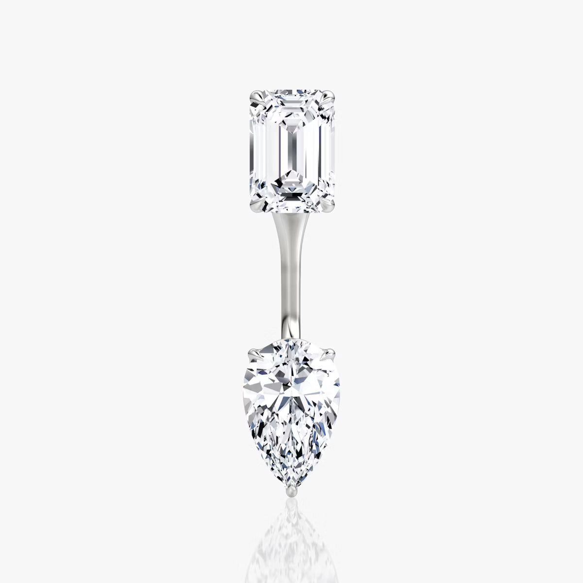 2.00ct Lab Grown Diamond Solitaire Stud & Drop Ear Jacket |IGI Certified