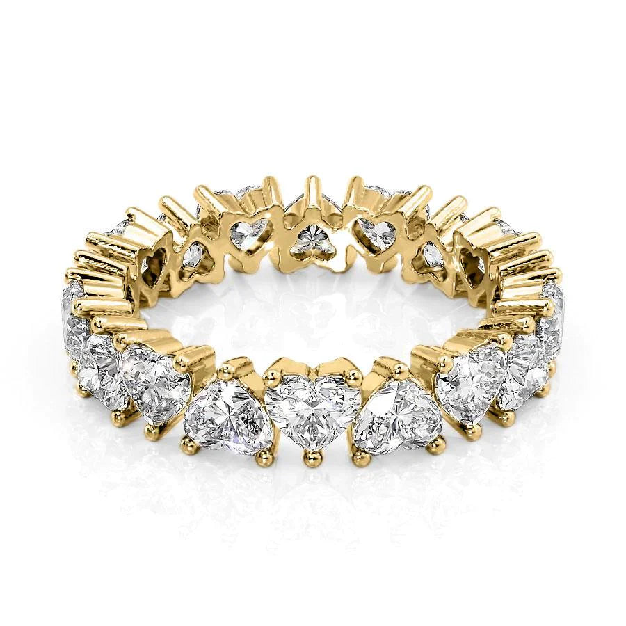 Heart Lab Grown Diamond Eternity Band, EF Color, VS Clarity, IGI Certified Ring