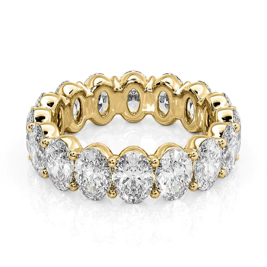 Oval Lab Grown Diamond Eternity Band, EF Color, VS Clarity, IGI Certified