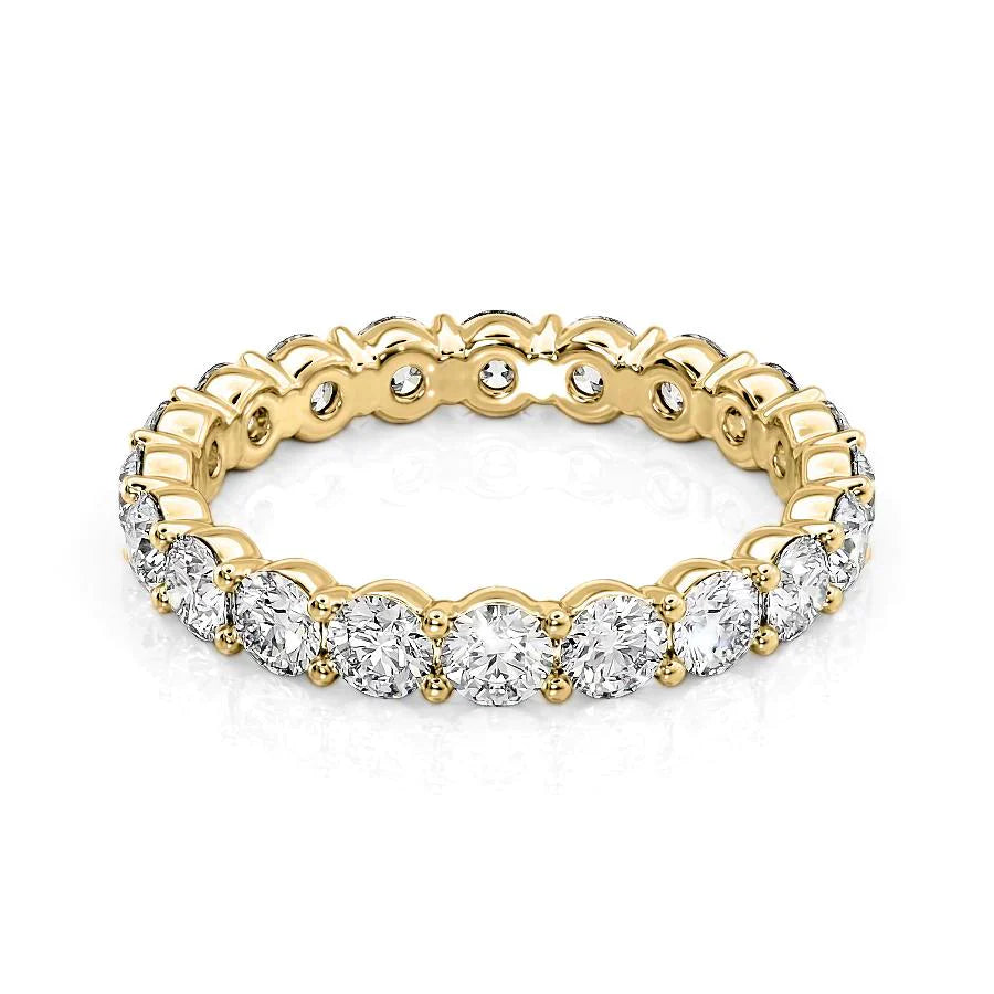 Round Lab Grown Diamond Classic look Eternity Band, EF Color, VS Clarity, IGI Certified Ring