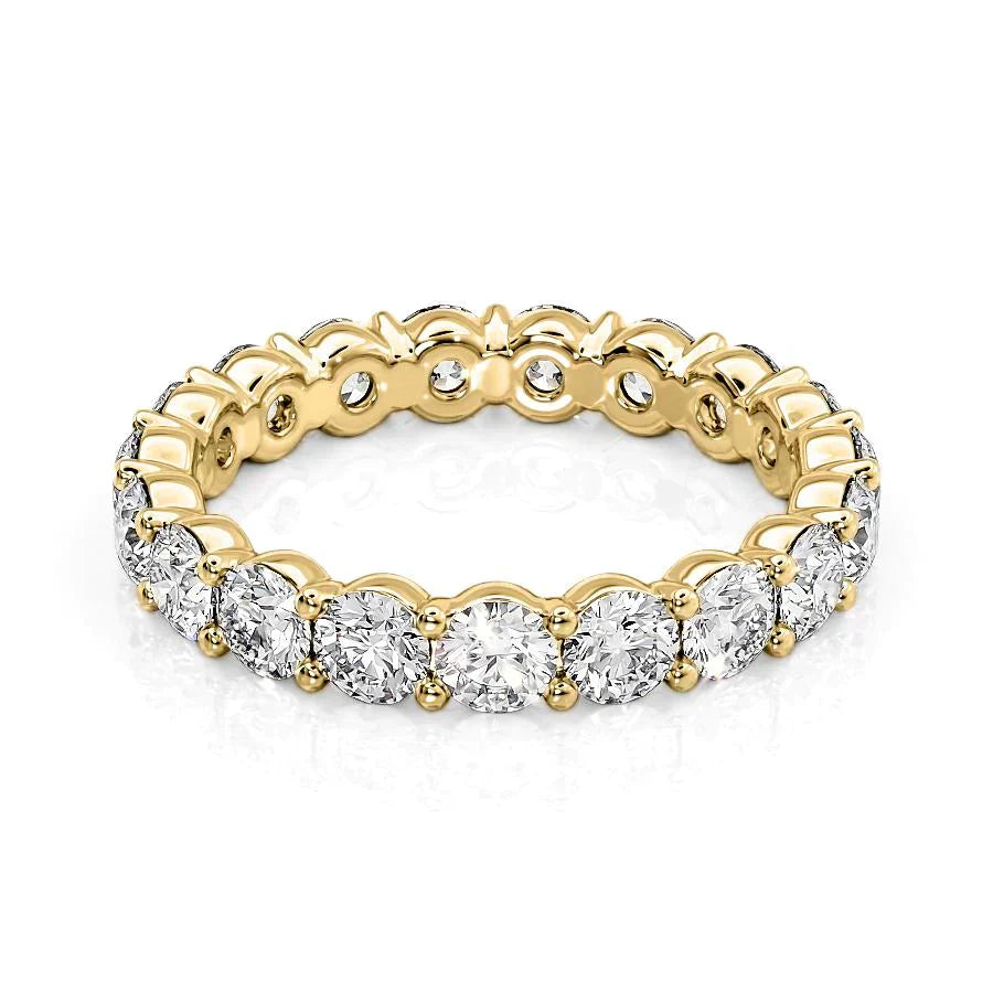 Round Lab Grown Diamond Classic look Eternity Band, EF Color, VS Clarity, IGI Certified Ring