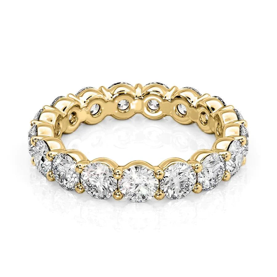 Round Lab Grown Diamond Classic look Eternity Band, EF Color, VS Clarity, IGI Certified Ring