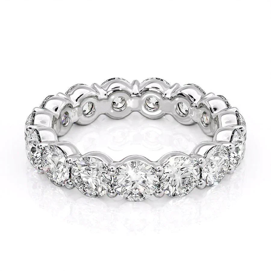 Round Lab Grown Diamond Classic look Eternity Band, EF Color, VS Clarity, IGI Certified Ring