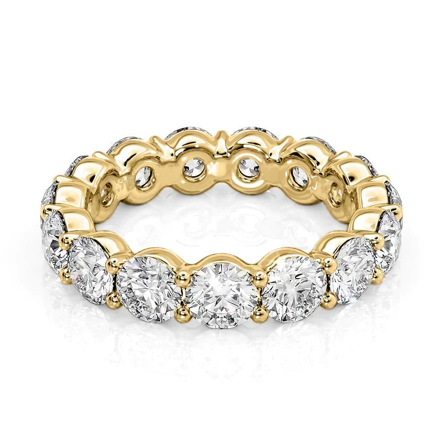 Round Lab Grown Diamond Classic look Eternity Band, EF Color, VS Clarity, IGI Certified Ring