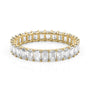 Yellow :: Oramara 3ct emerald u prong lab grown diamond eternity ring IGI certified yellow gold