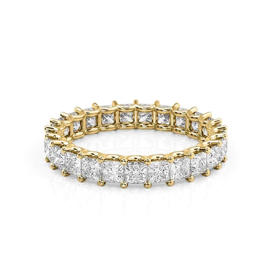 Princess Lab Grown Diamond U Prong Eternity Band, EF Color, VS Clarity, IGI Certified Ring