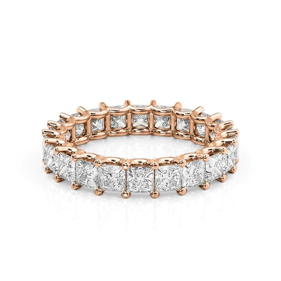 Princess Lab Grown Diamond U Prong Eternity Band, EF Color, VS Clarity, IGI Certified Ring