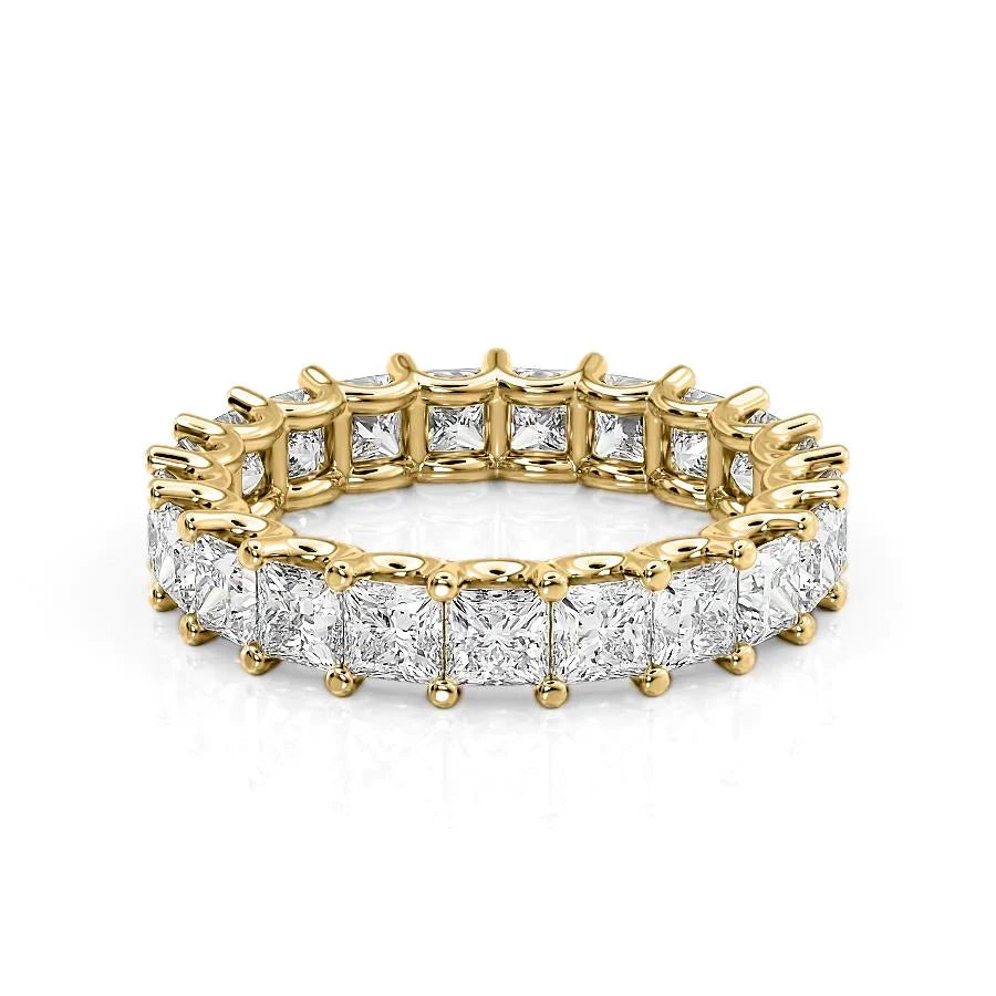 Princess Lab Grown Diamond U Prong Eternity Band, EF Color, VS Clarity, IGI Certified Ring