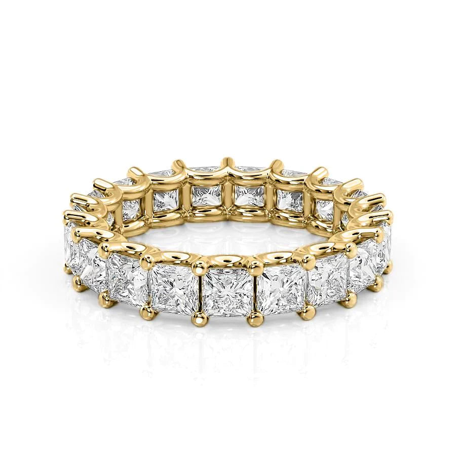 Princess Lab Grown Diamond U Prong Eternity Band, EF Color, VS Clarity, IGI Certified Ring