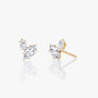 Rose :: premium lab grown diamond toi et moi earrings marquise shape two stone white gold luxury jewelry