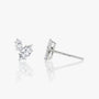 White :: marquise lab grown diamond toi et moi earrings two stone design white gold refined romantic jewelry