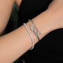 rose :: 13ct luxury lab grown diamond tennis bracelet for women
