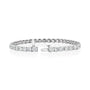 white :: 13 carat round lab grown diamond tennis bracelet IGI certified
