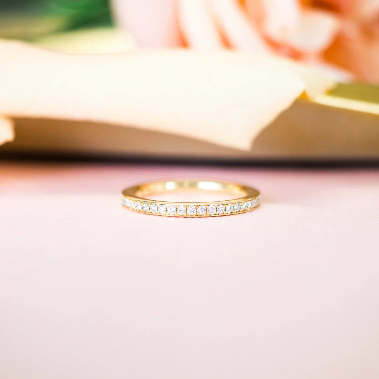 Channel Set Eternity Band, EF Color, VS Clarity, IGI Certified