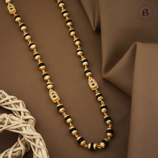 Brass Direct Gold Designer Rudraksh Mala