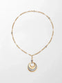 Common :: Eclipse Halo 5 CTW round lab grown diamond statement necklace