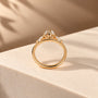 Common :: 1CT Oval diamond ring with Round accent diamonds