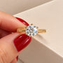 Common :: 1 Carat Round Lab Grown Diamond Solitaire Engagement Ring