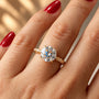 Common :: 1CT Round Lab Grown Diamond Twist Shank Ring