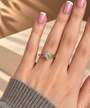 Common :: 2.02 carat Princess Cut lab grown diamond engagement ring
