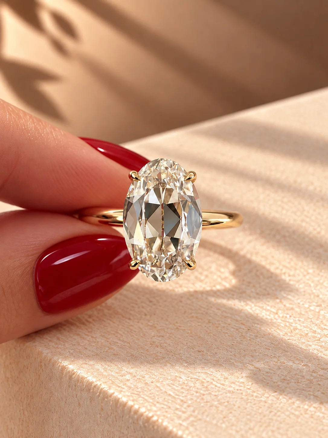 Common :: Unii Jewels 2.10TCW Antique Oval lab grown diamond Hidden Halo engagement ring
