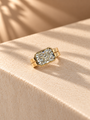 Common :: Unii Jewels 2.50ct Radiant Cut lab grown diamond East West Bezel Engagement Ring