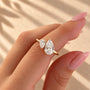 Common :: Unii Jewels 2.50TCW Pear lab grown diamond Toi Et Moi engagement ring