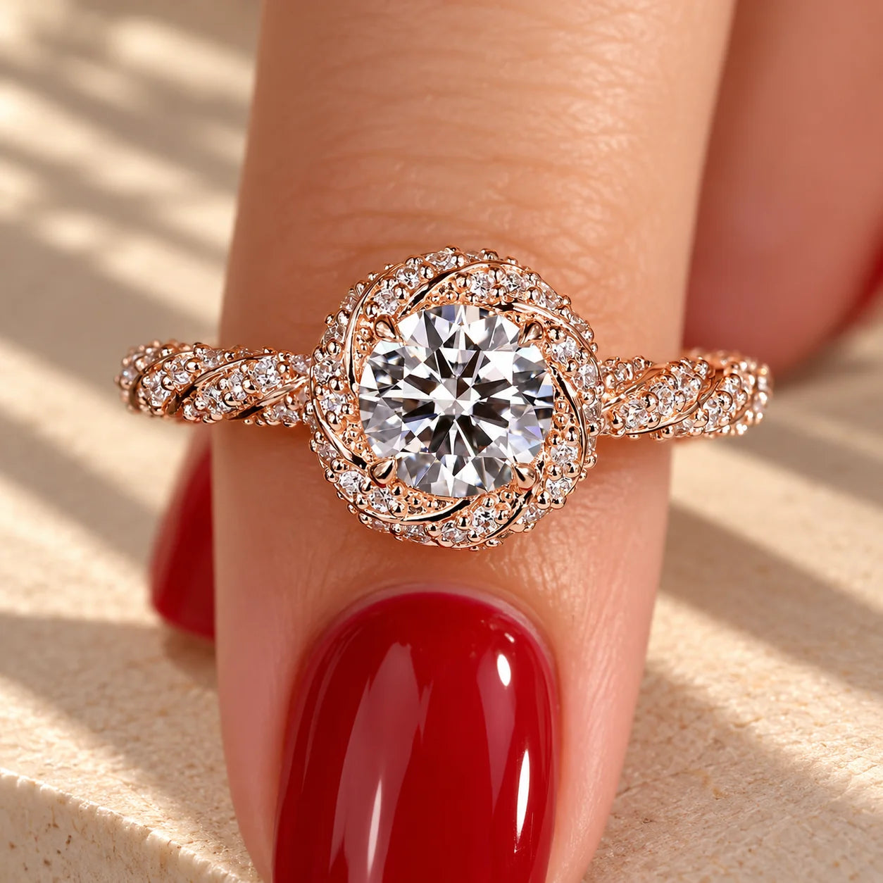 Common :: Unii Jewels 2.50TCW Round Lab Grown Diamond Vintage Engagement Ring