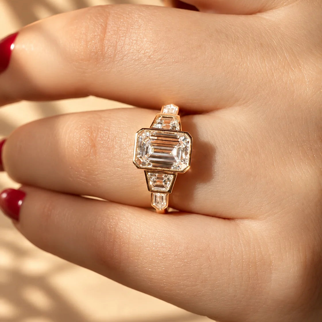 Common :: Unii Jewels 2.70TCW Emerald Cut Vintage Art Deco engagement ring