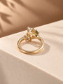 Common :: 2.80TCW Pear Toi Et Moi ring with Marquise and Round accents