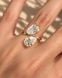 Common :: Unii Jewels 2.80TCW Double Pear lab grown diamond Toi Et Moi engagement ring