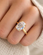 Common :: 2 carat Old Mine Cushion lab grown diamond engagement ring
