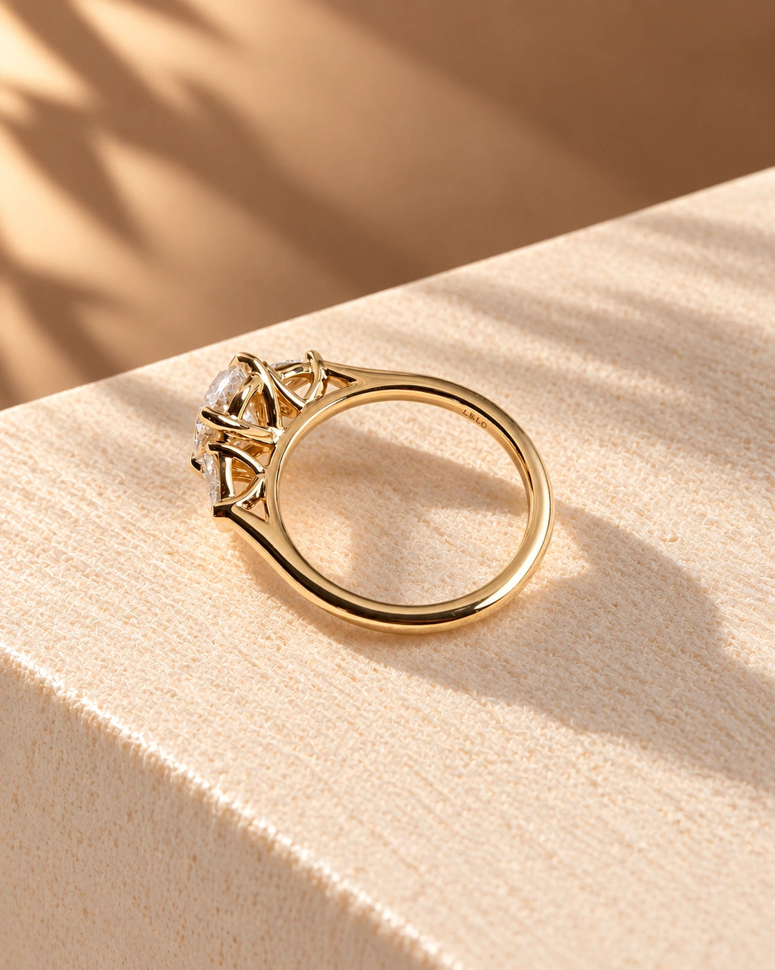 Common :: 2.30TCW Oval and Pear lab grown diamond engagement ring