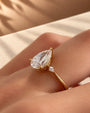 Common :: IGI certified 2 carat Pear diamond Three Stone Engagement Ring