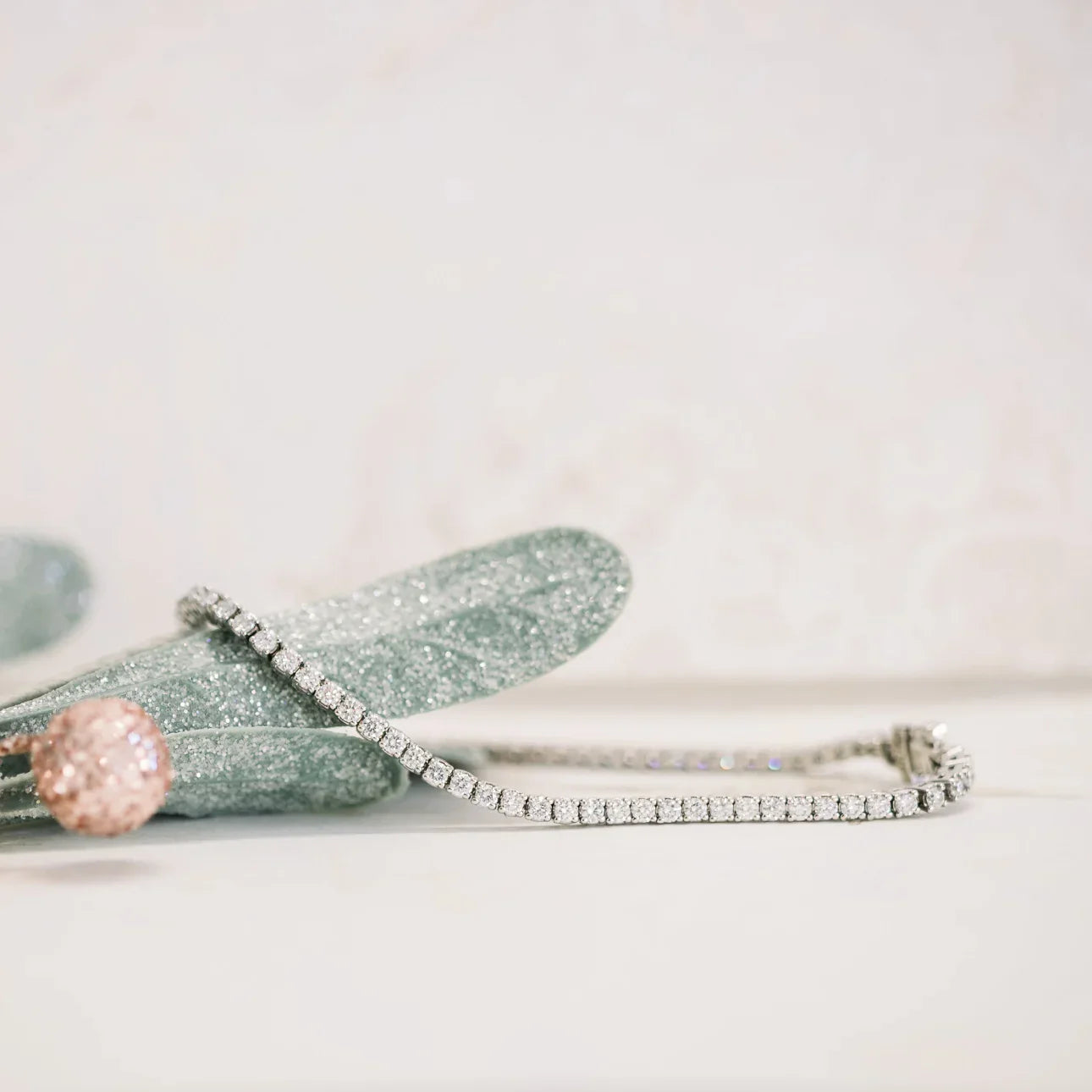 Round Lab Grown Diamond 4 Prong Tennis Bracelet, EF Color, VS clarity, IGI Certified