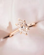 Common :: Unii Jewels 2.49ct Hexagon lab grown diamond hidden halo engagement ring