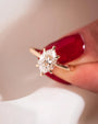 Common :: D color VS1 Hexagon lab grown diamond ring by Unii Jewels