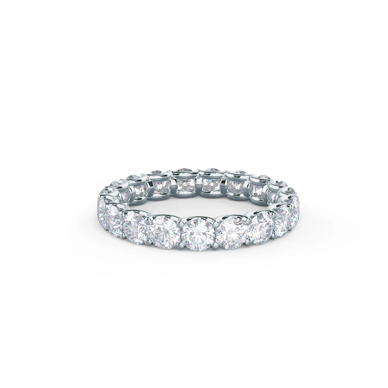 FRENCH U ROUND ETERNITY BAND
