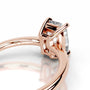 Rose :: Cushion cut lab diamond engagement ring with classic solitaire setting